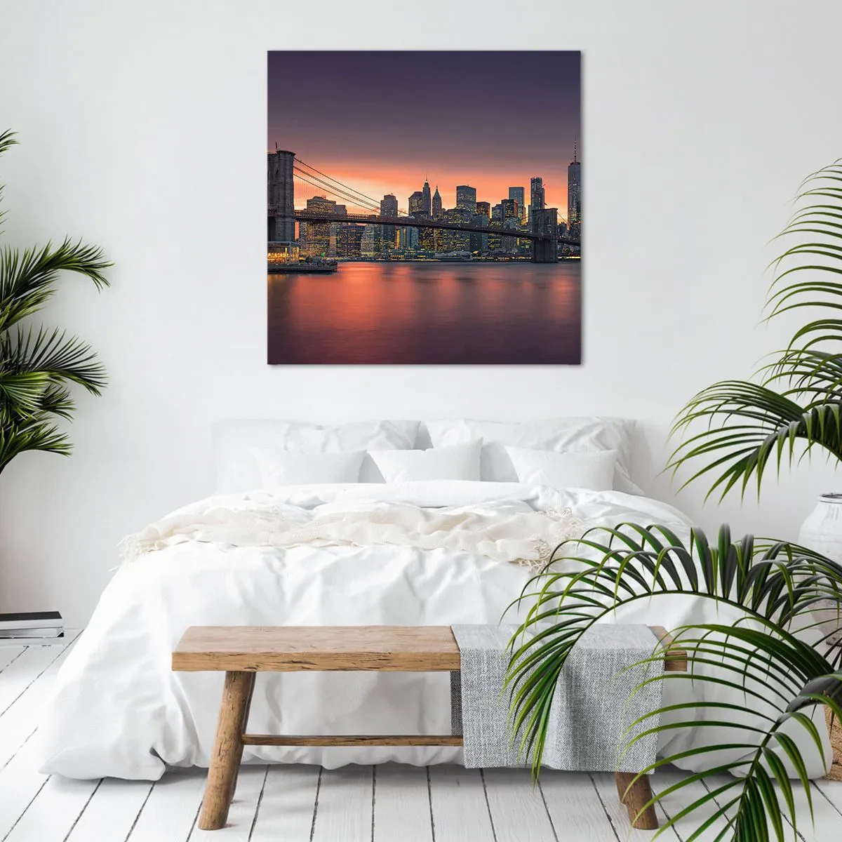 Quadro su tela - Stampe su Tela - Immersa nel silenzio lilla - 60x60 cm