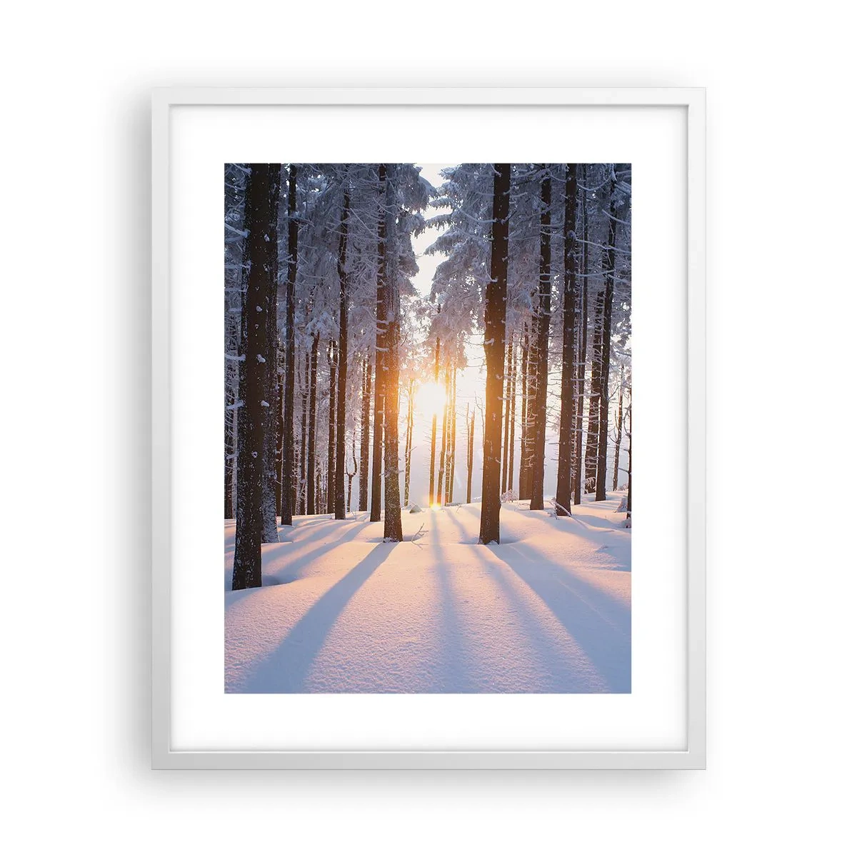 Poster in cornice bianca - Decisamente nero su bianco - 40x50 cm