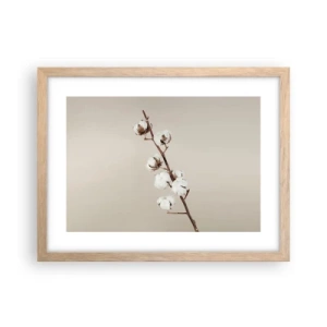 Poster in cornice rovere chiaro - Alla fonte della morbidezza - 40x30 cm