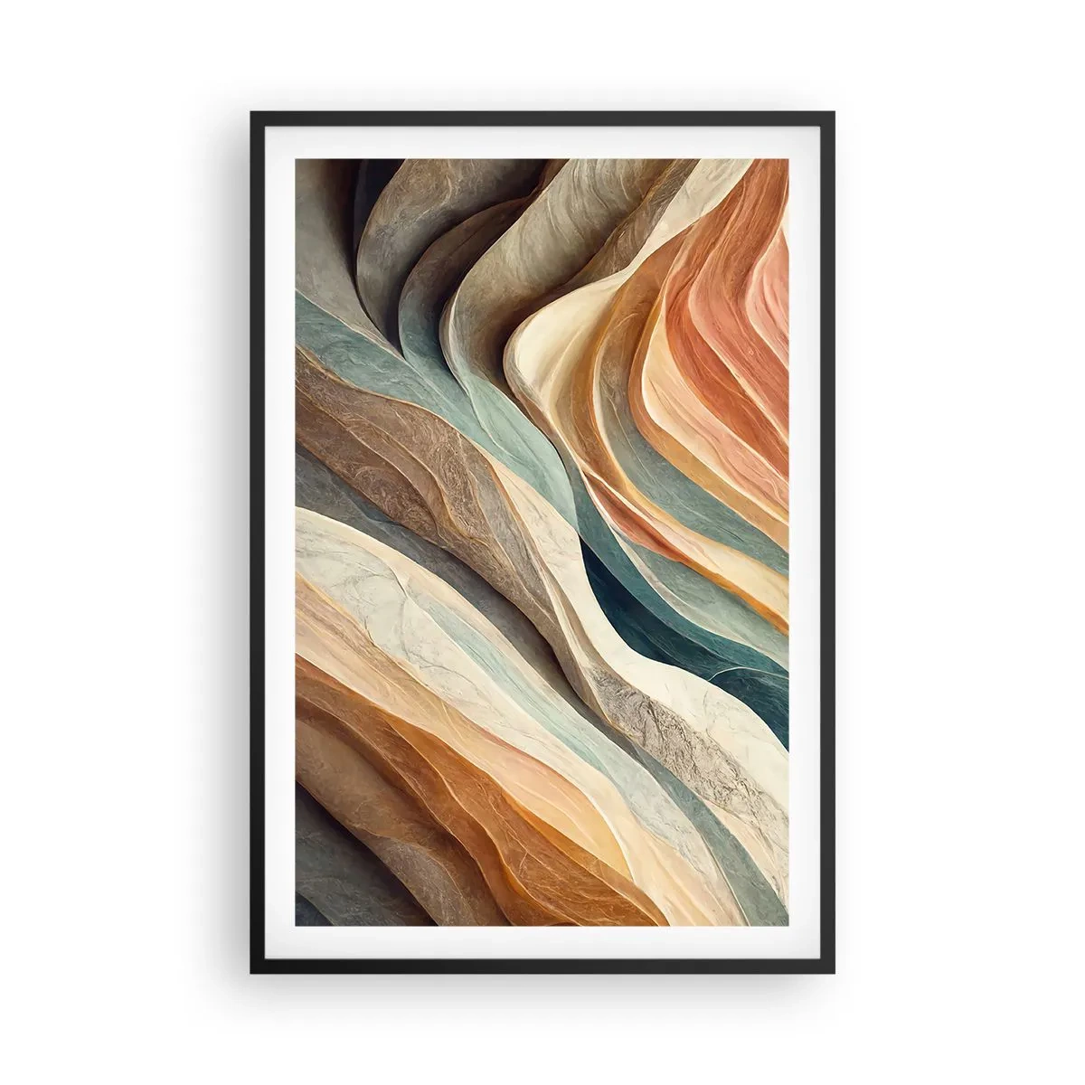 Poster in cornice nera - L'attimo prima del cambiamento - 61x91 cm