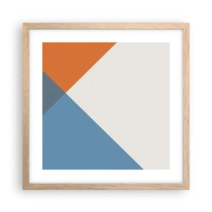 Poster in cornice rovere chiaro - Ad angolo... - 40x40 cm