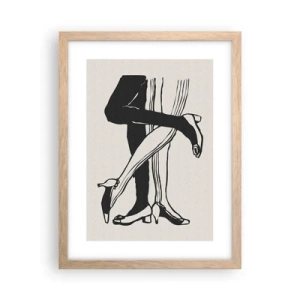 Poster in cornice rovere chiaro - Attributo femminile - 30x40 cm