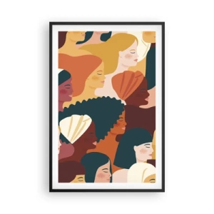 Poster in cornice nera - Solo femminilità - 61x91 cm