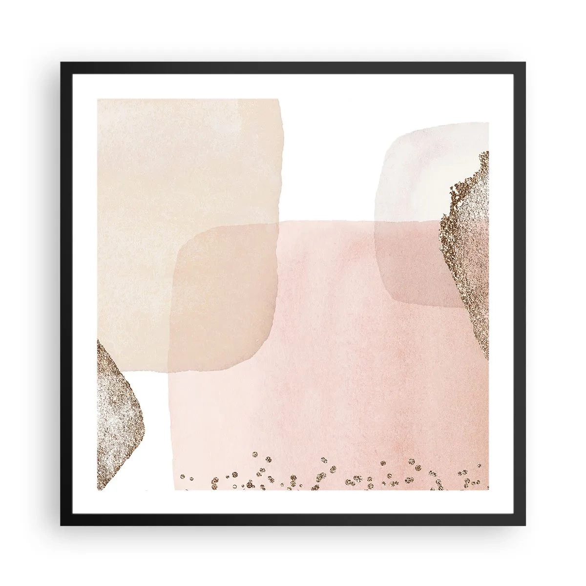 Poster in cornice nera - Incontro attraverso il colore - 60x60 cm