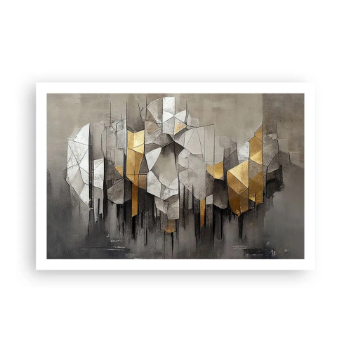 Poster - Composizione di ghiaccio e luce - 91x61 cm