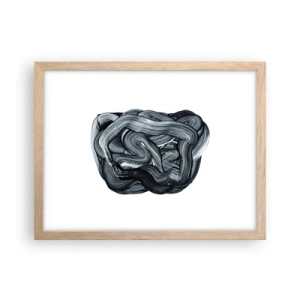 Poster in cornice rovere chiaro - Non è così semplice - 40x30 cm