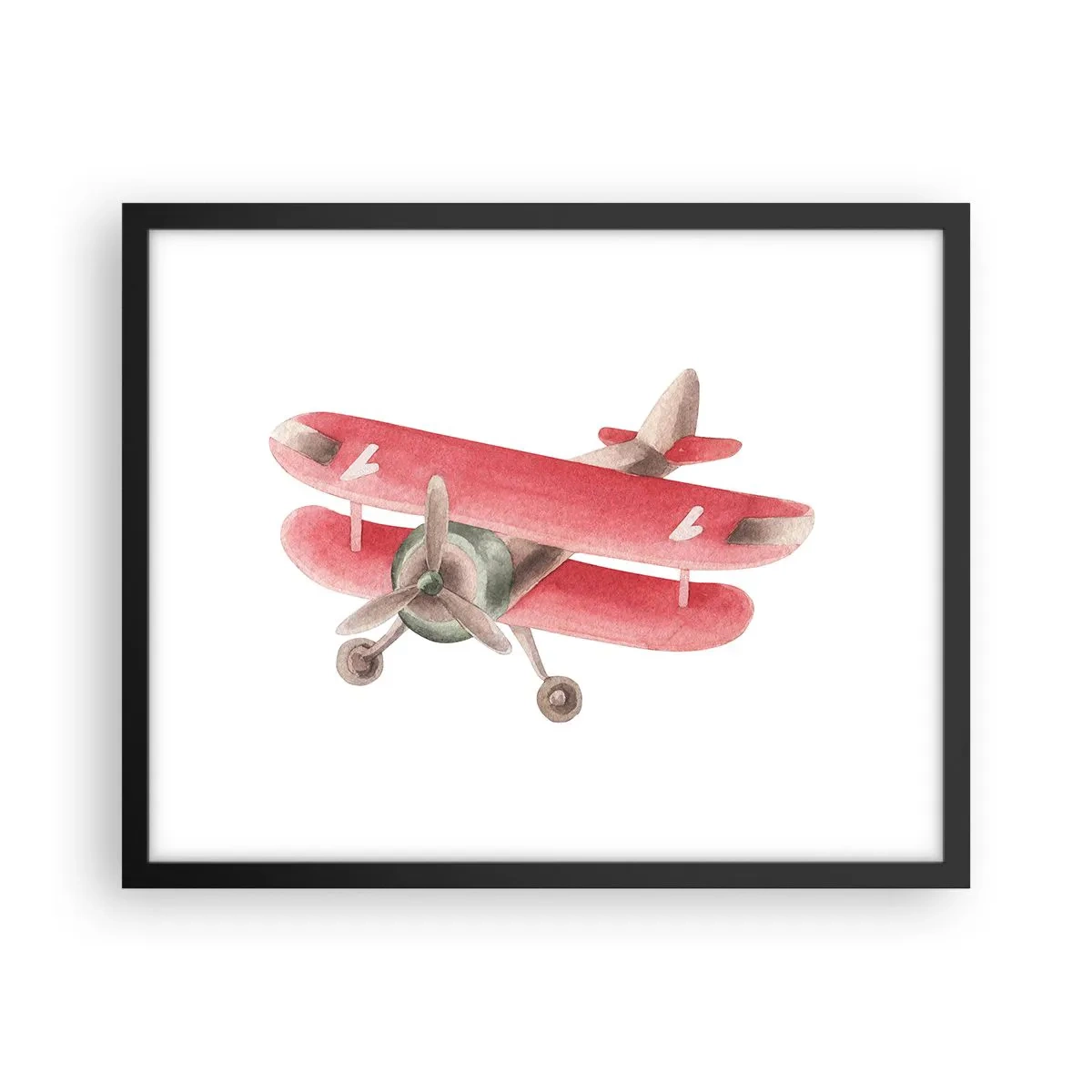 Poster in cornice nera - Pronto a volare alto - 50x40 cm