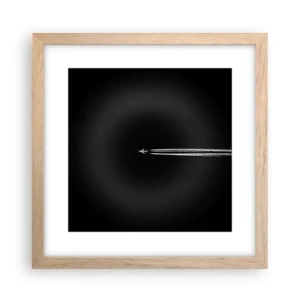 Poster in cornice rovere chiaro - In un'altra dimensione - 30x30 cm