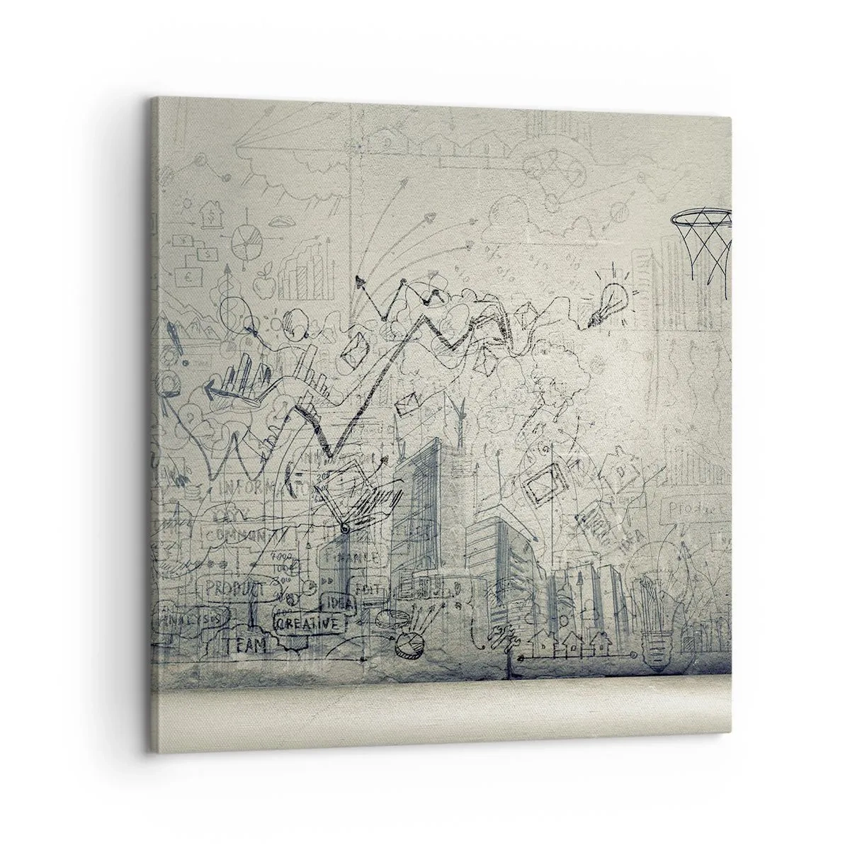 Quadro su tela - Stampe su Tela - La mia fantastica vita in città - 60x60 cm