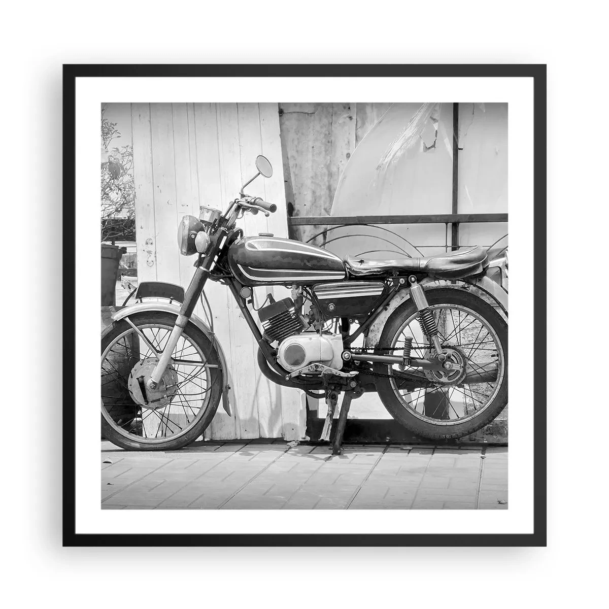 Poster in cornice nera - La classicità sopra a tutto - 60x60 cm