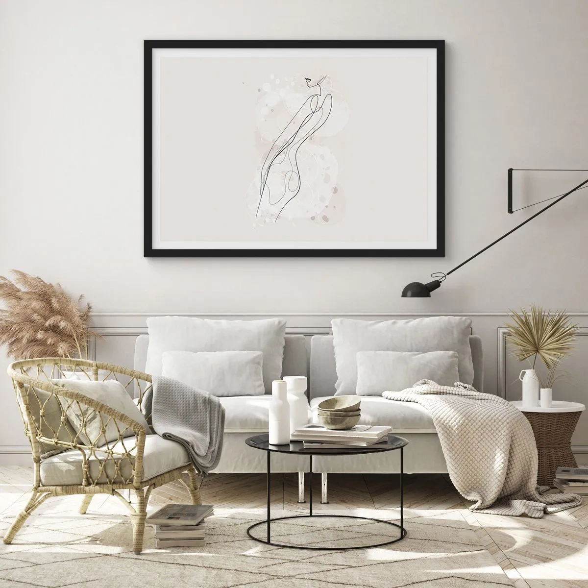 Poster in cornice nera - Errando con lo sguardo - 40x30 cm