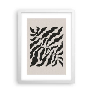 Poster in cornice bianca - La natura del quadrato - 30x40 cm