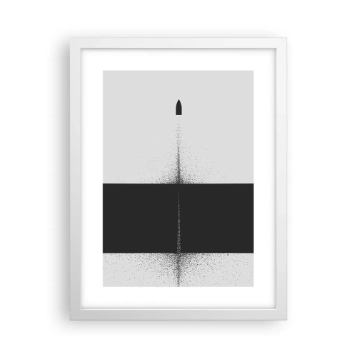 Poster in cornice bianca - Dritto allo scopo - 30x40 cm