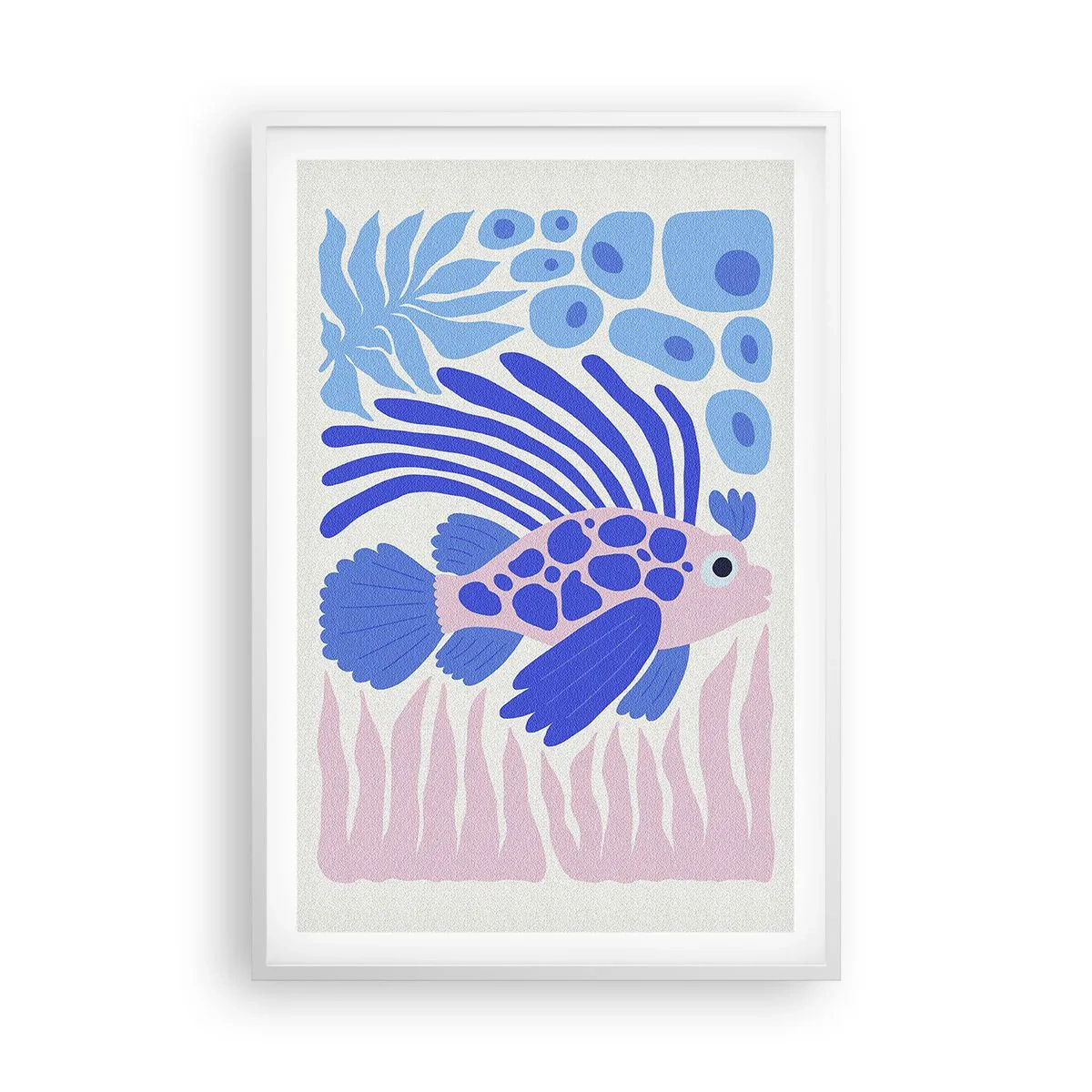 Poster in cornice bianca - Nel suo elemento - 61x91 cm