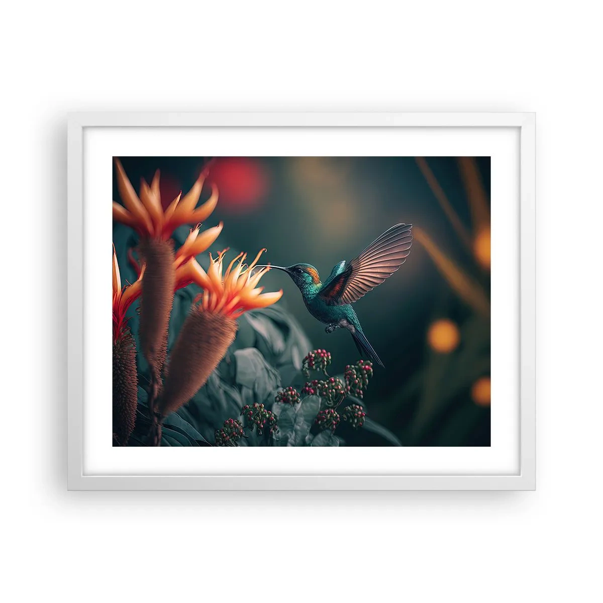 Poster in cornice bianca - Una vita davvero a colori - 50x40 cm