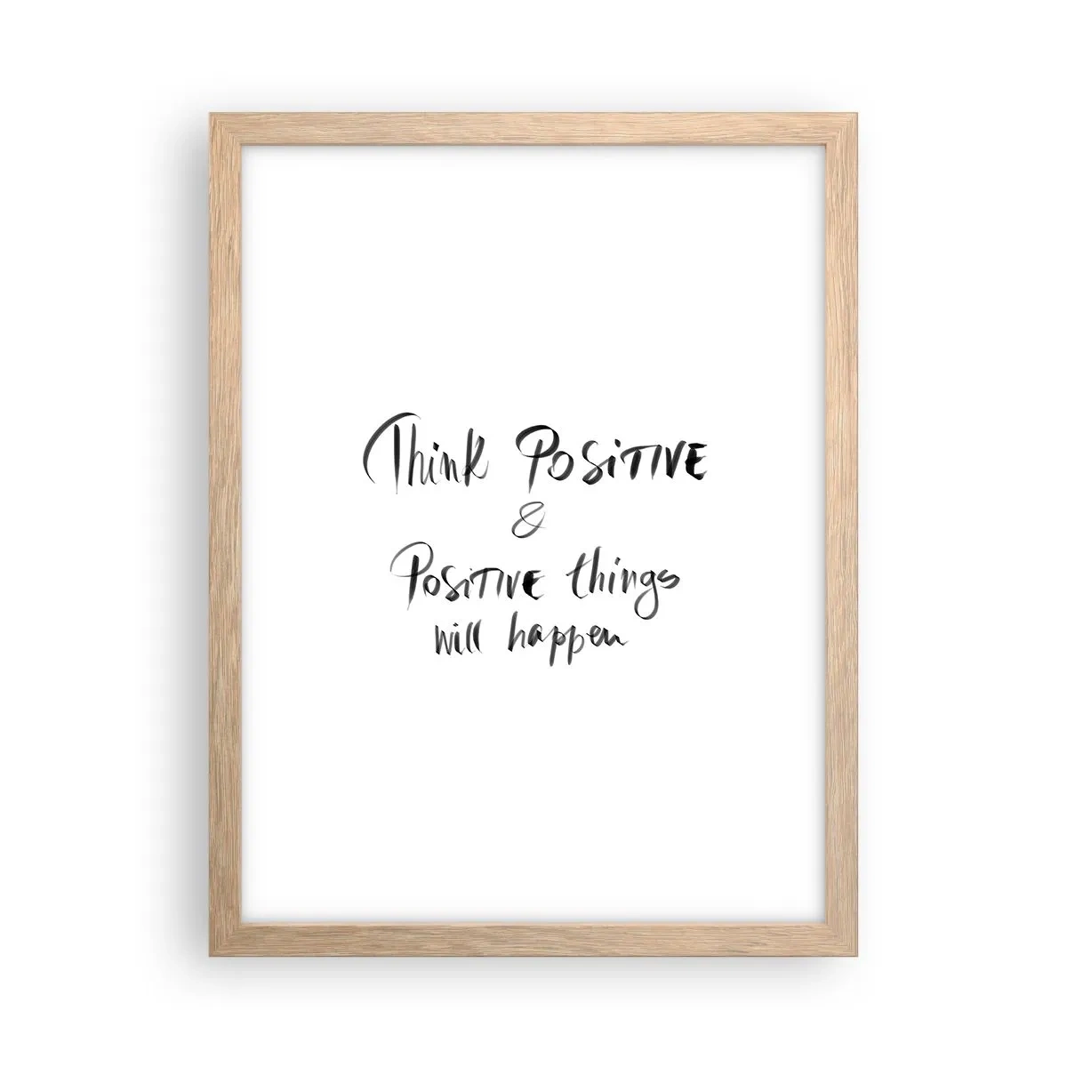 Poster in cornice rovere chiaro - Come vivere? - 30x40 cm