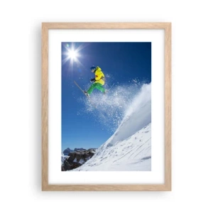 Poster in cornice rovere chiaro - Ballando con i monti - 30x40 cm