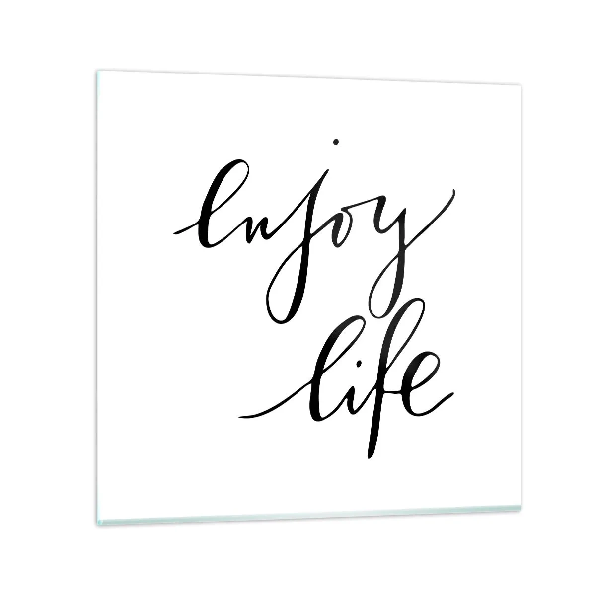 Quadro su vetro - Niente da aggiungere... - 60x60 cm