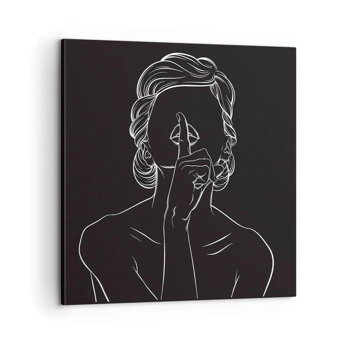 Quadro su tela - Stampe su Tela - Il bello emerge nel silenzio - 60x60 cm