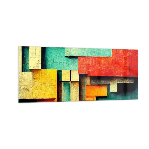 Quadro su vetro - Il festival degli angoli retti - 100x40 cm