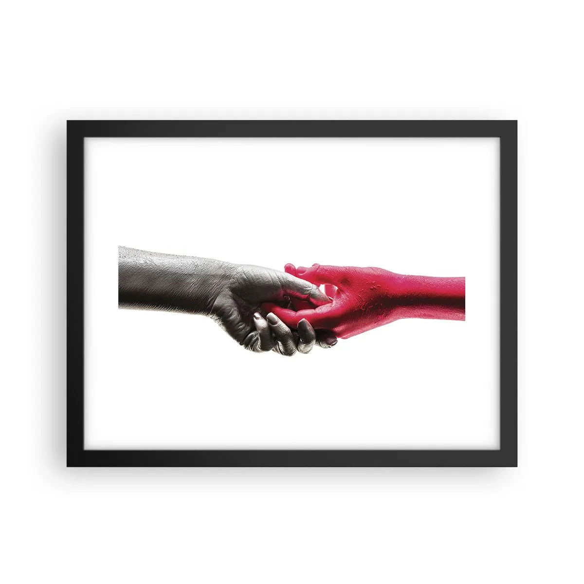 Poster in cornice nera - Insieme, sebbene diversi - 40x30 cm