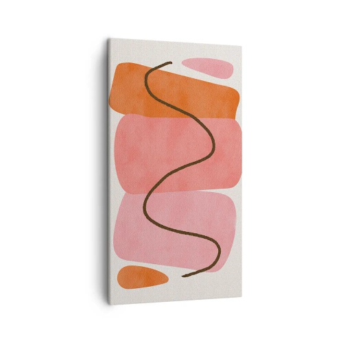 Quadro su tela - Stampe su Tela - Il delicato movimento delle forme - 45x80 cm