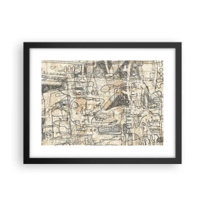 Poster in cornice nera - In attesa di essere decifrato - 40x30 cm