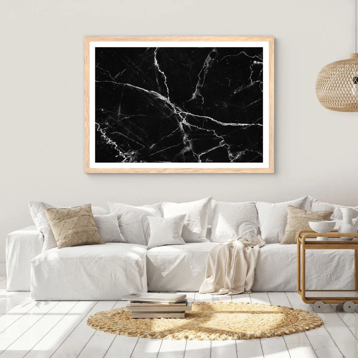 Poster in cornice rovere chiaro - La vita segreta delle pietre - 91x61 cm