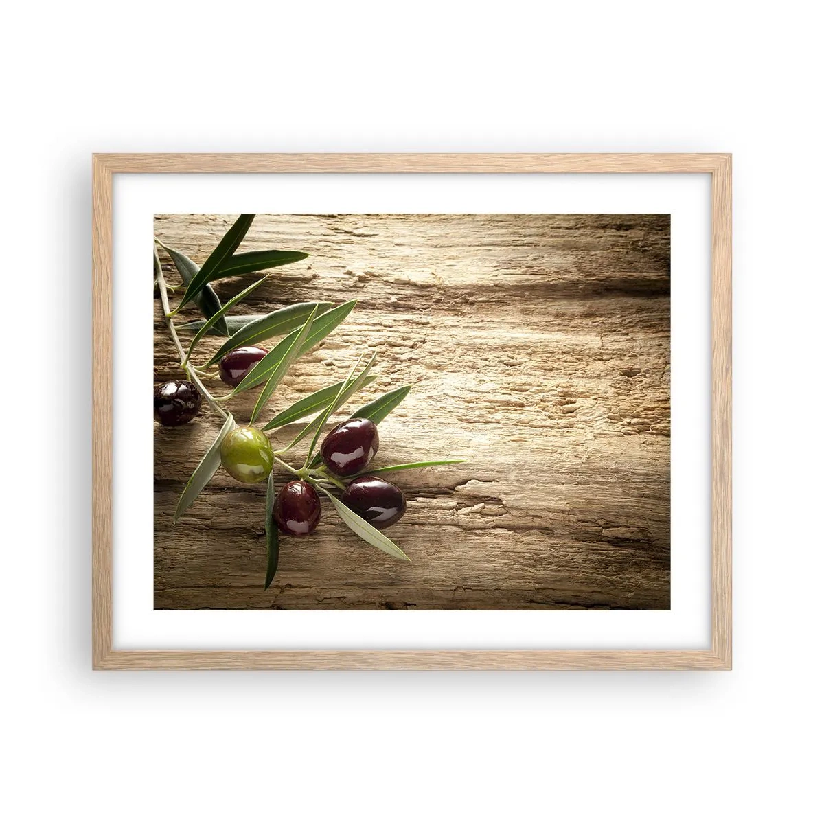 Poster in cornice rovere chiaro - Direttamente dalla natura - 50x40 cm