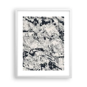 Poster in cornice bianca - La compenetrazione degli opposti - 40x50 cm