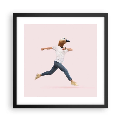 Poster in cornice nera - Un pizzico di assurdo - 40x40 cm