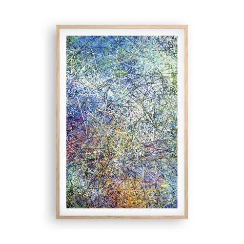 Poster in cornice rovere chiaro - Non è cosi semplice - 61x91 cm