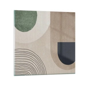 Quadro su vetro - La mitezza dell'ovale - 60x60 cm