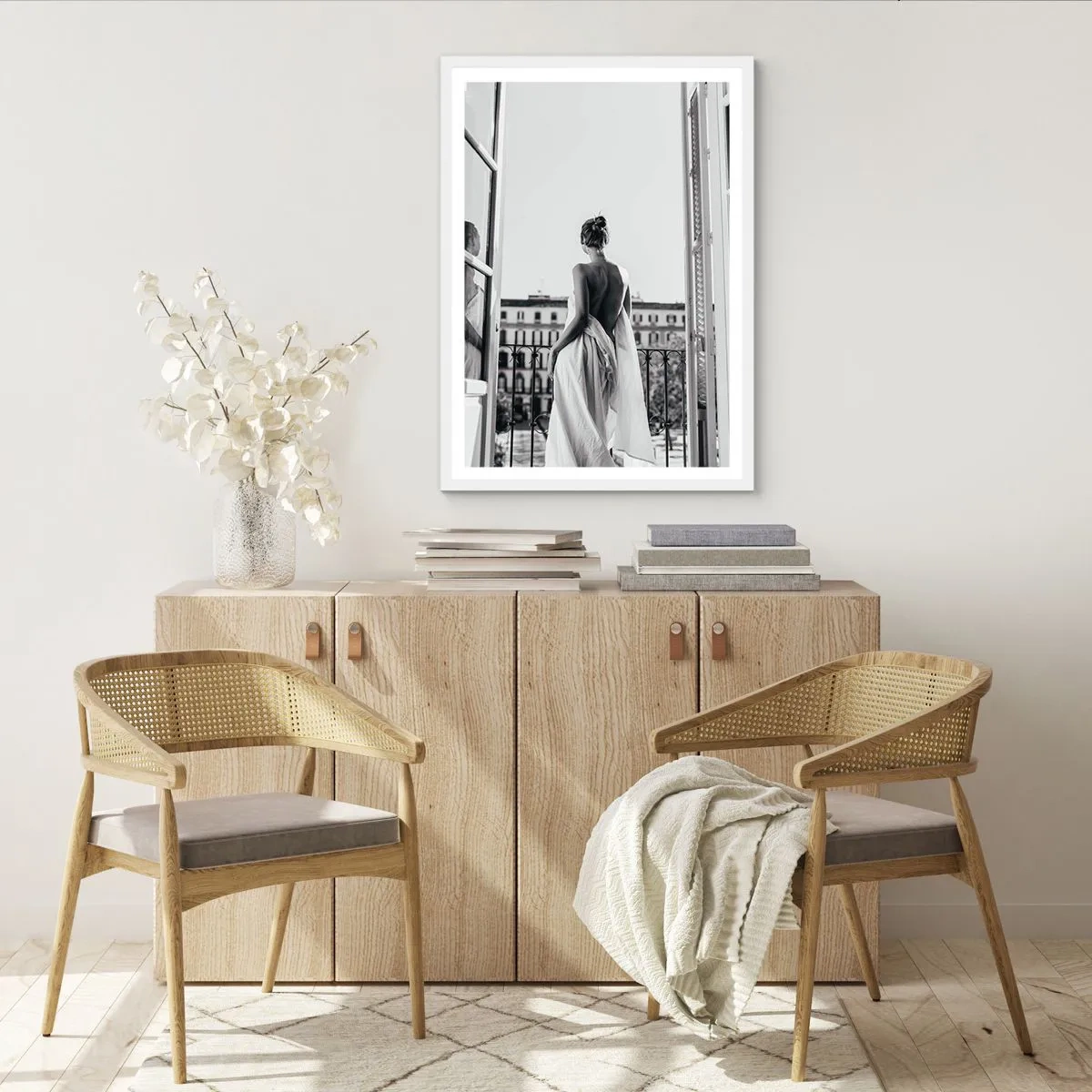 Poster in cornice bianca - Il risveglio dei sensi - 50x70 cm