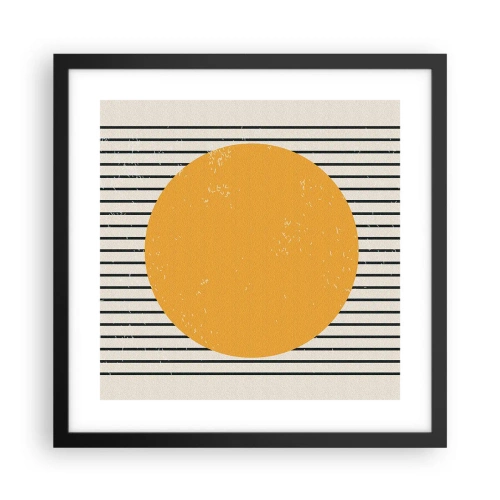 Poster in cornice nera - La forza della semplicità - 40x40 cm