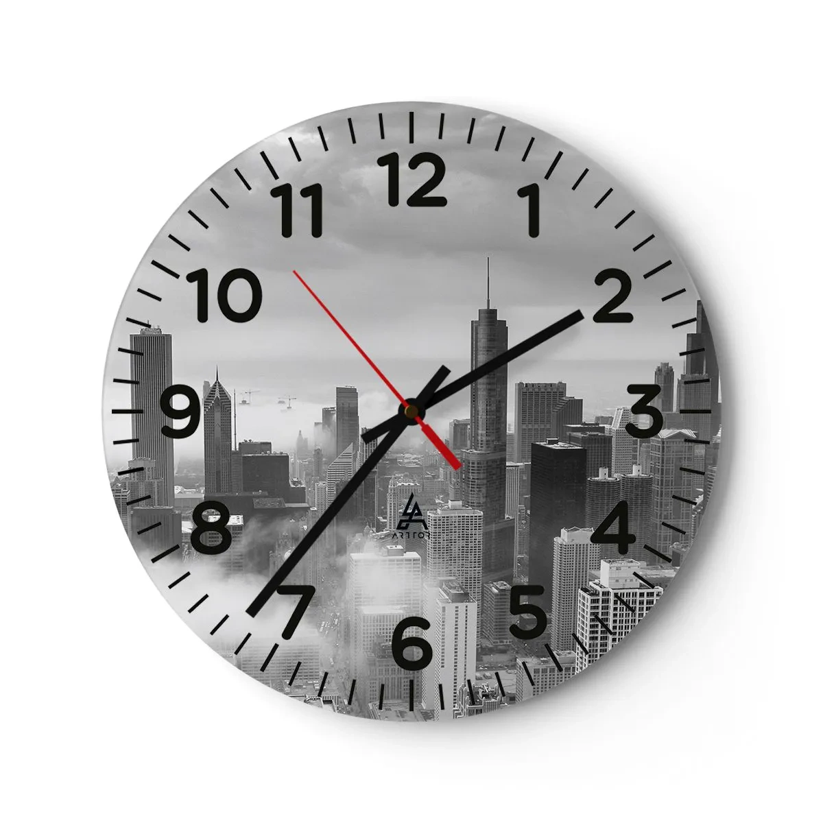 Orologio da parete - Orologio in Vetro - Paesaggio americano - 30x30 cm