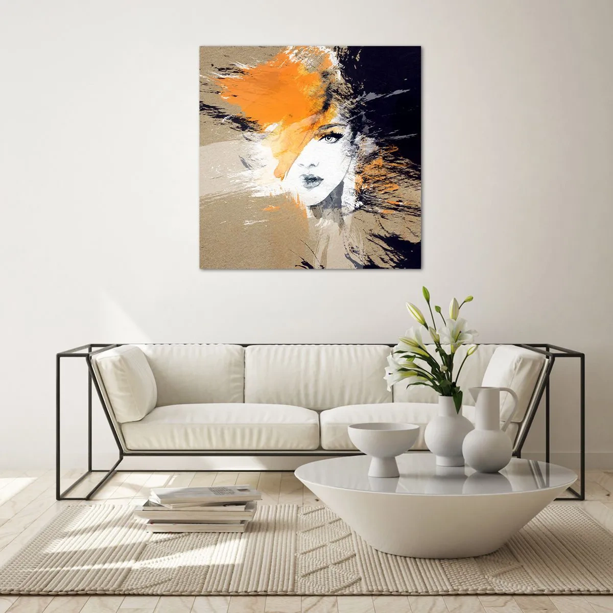 Quadro su vetro - E la luce fu - 30x30 cm