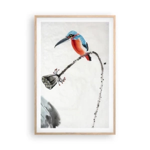 Poster in cornice rovere chiaro - La vita del prato - 61x91 cm