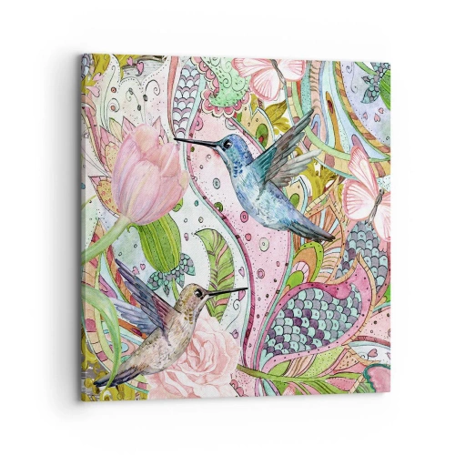 Quadro su tela - Stampe su Tela - Intrecciate nei rami - 70x70 cm