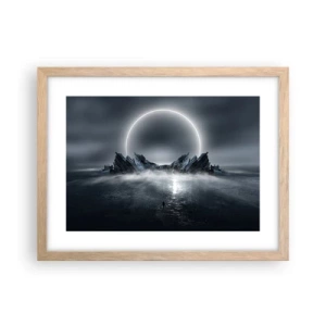 Poster in cornice rovere chiaro - La fine del racconto - 40x30 cm