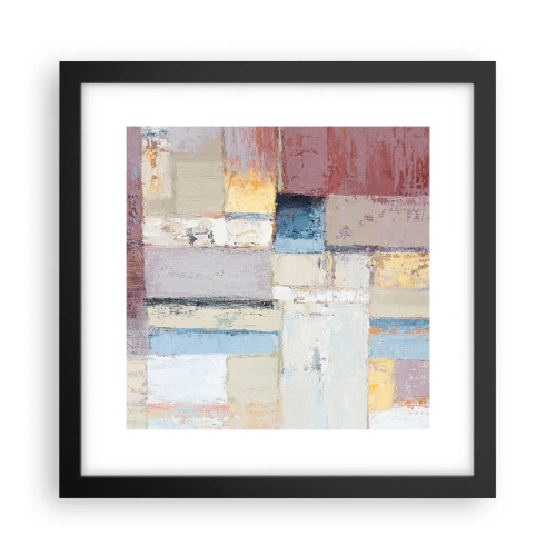 Poster in cornice nera - La pace della geometria - 30x30 cm