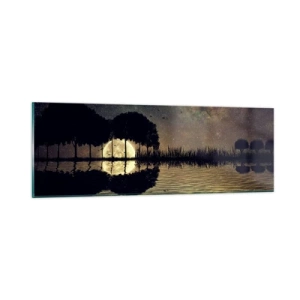 Quadro su vetro - Notte ai confini del mondo - 90x30 cm