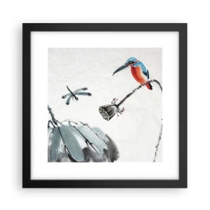 Poster in cornice nera - La vita del prato - 30x30 cm
