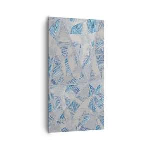 Quadro su tela - Stampe su Tela - Nel labirinto grigioblu - 65x120 cm