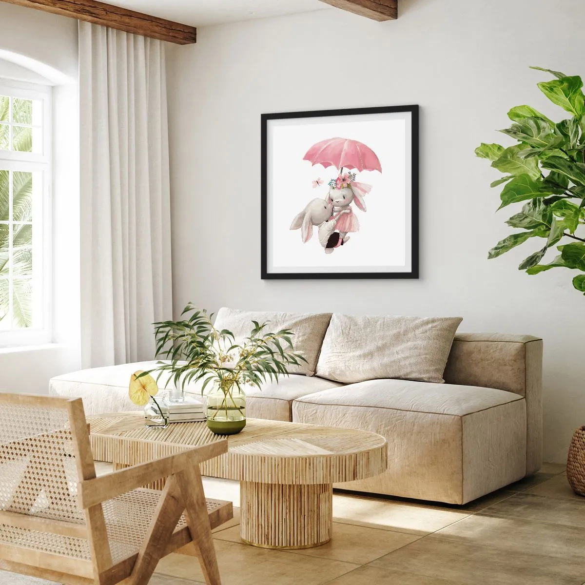 Poster in cornice nera - Questo è proprio amore - 30x30 cm