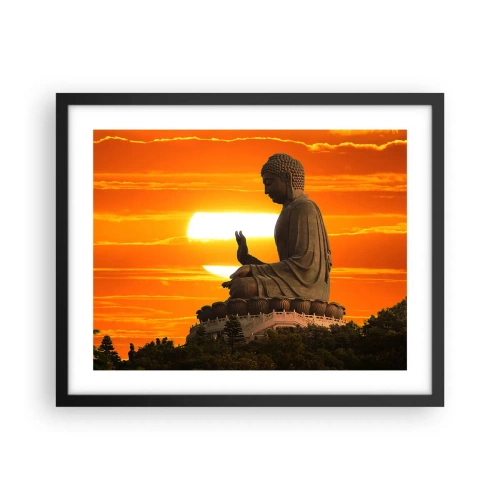 Poster in cornice nera - Senza paura davanti al mondo - 50x40 cm