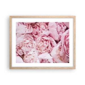 Poster in cornice rovere chiaro - Morbide e profumate - 50x40 cm