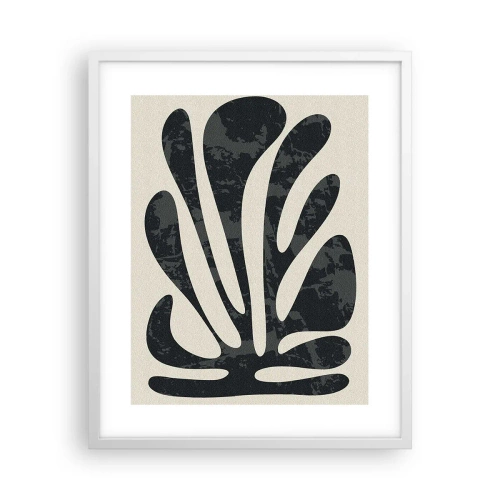 Poster in cornice bianca - Astrazione polidattila - 40x50 cm