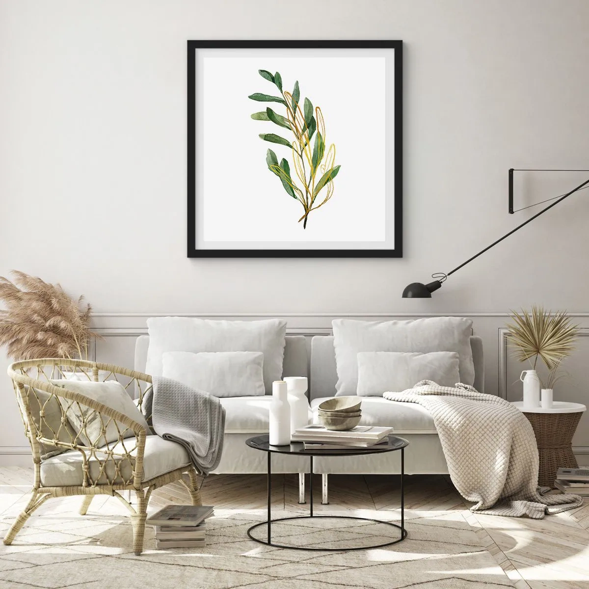 Poster in cornice nera - Tutto ciò che è buono - 40x40 cm