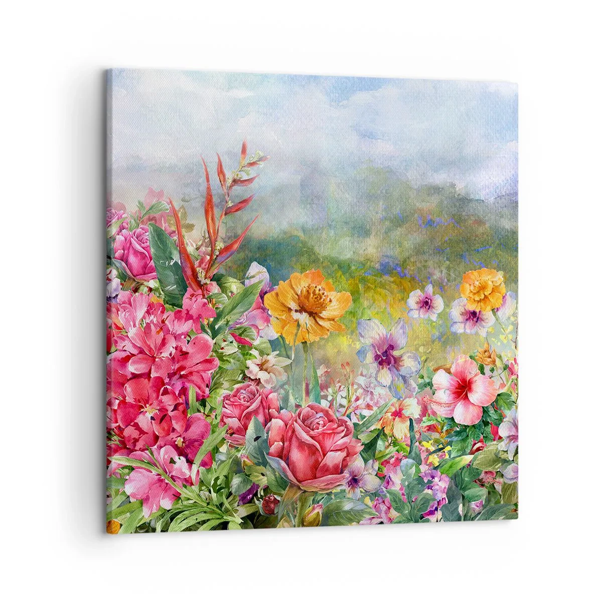 Quadro su tela - Stampe su Tela - Il giardino impazzito - 50x50 cm